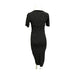 A Black Short Sleeve Dresses from Ripe in size Maternity-XS for maternity. (Back View)