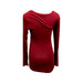 A Burgundy Long Sleeve Tops from Ripe in size Maternity-XS for maternity. (Back View)