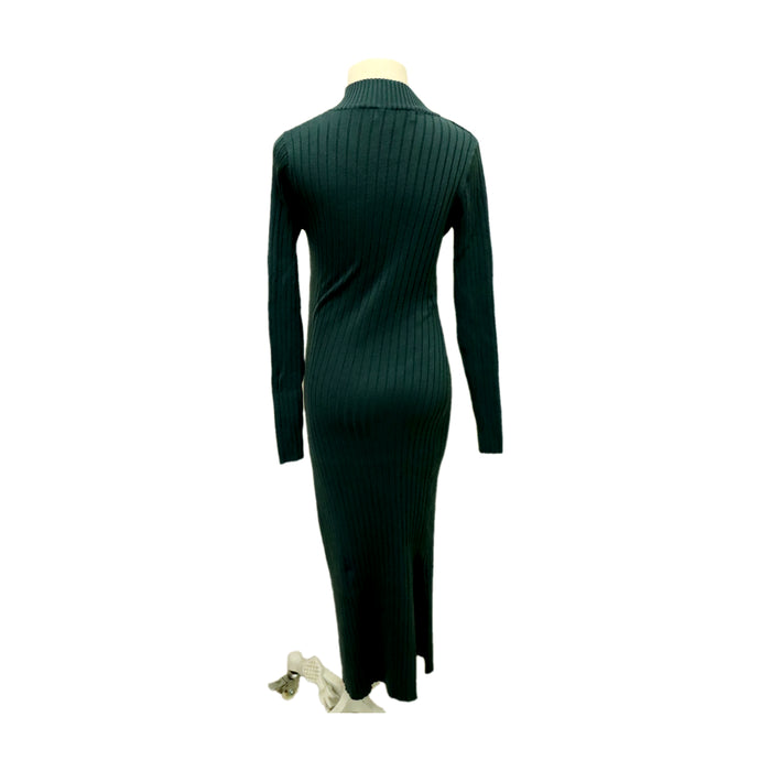 A Green Long Sleeve Dresses from Ripe in size Maternity-S for maternity. (Back View)
