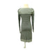 A Grey Long Sleeve Dresses from Seraphine in size Maternity-S for maternity. (Back View)