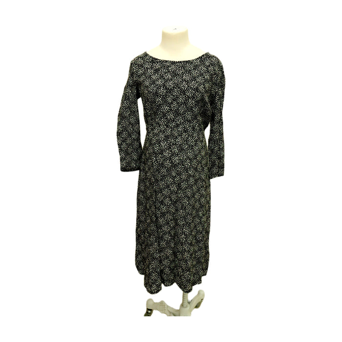 A Black Long Sleeve Dresses from Seraphine in size Maternity-M for maternity. (Front View)