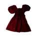 A Burgundy Short Sleeve Dresses from Hope & Henry in size 3T for girl. (Back View)