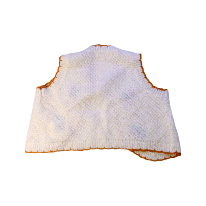 A White Dress Up Vests from Louise Misha in size 2T for girl. (Back View)