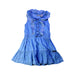 A Blue Short Sleeve Dresses from Calvin Klein in size 5T for girl. (Front View)