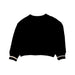 A Black Crewneck Sweatshirts from Tommy Hilfiger in size 4T for girl. (Back View)