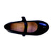 A Black Dress Shoes from Geox in size 5T for girl. (Front View)