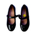 A Black Dress Shoes from Geox in size 5T for girl. (Back View)