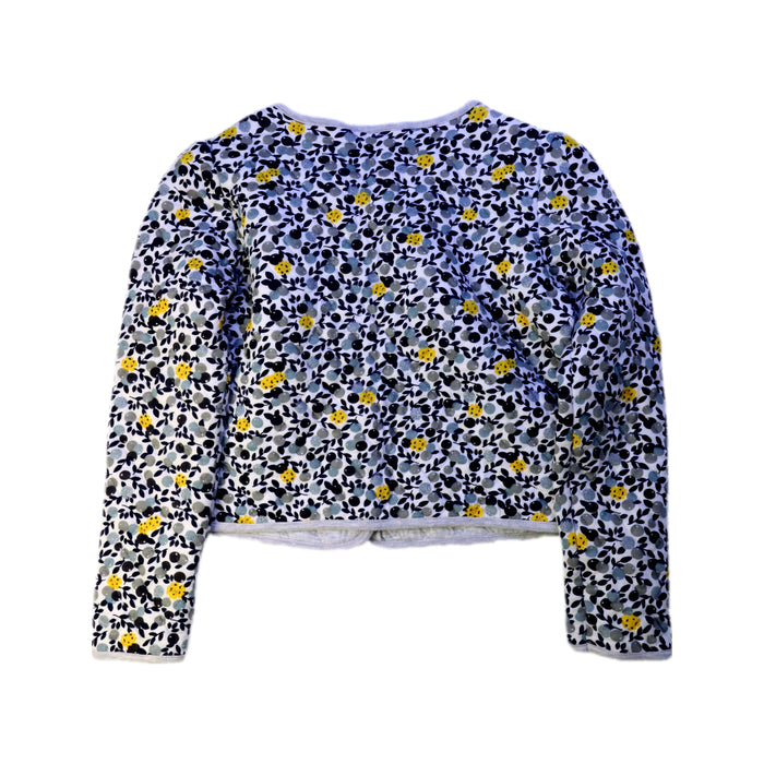 A White Cardigans from Petit Bateau in size 8Y for girl. (Back View)