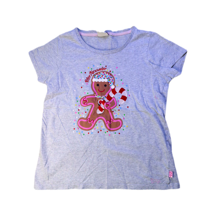 A Grey Short Sleeve T Shirts from Peter Alexander in size 14Y for girl. (Front View)