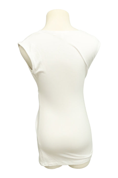 A White Sleeveless Tops from Ripe in size Maternity-S for maternity. (Back View)