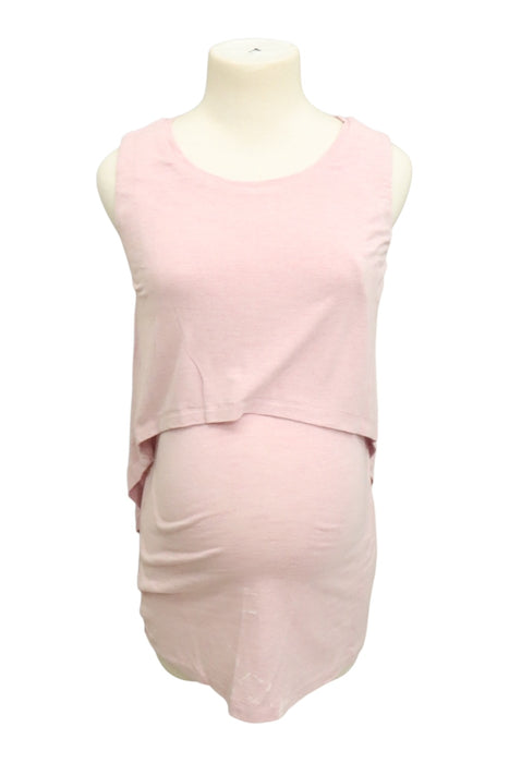 A Pink Sleeveless Tops from Ripe in size Maternity-XS for maternity. (Front View)