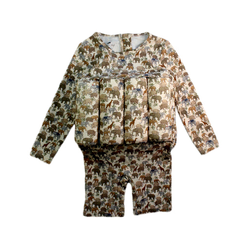 A Beige Floatsuits from Konges Sløjd in size 2T for neutral. (Front View)