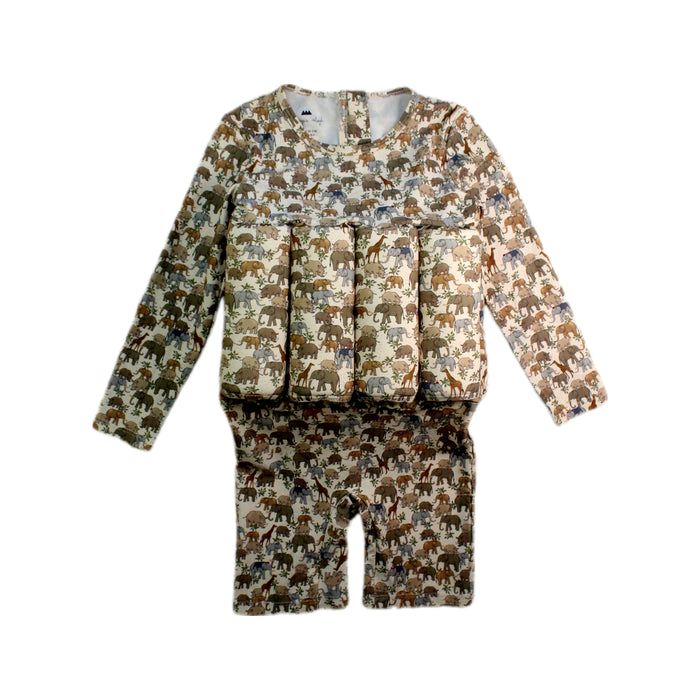 A Multicolour Floatsuits from Konges Sløjd in size 3T for neutral. (Front View)