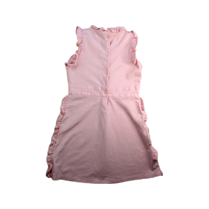 A Pink Sleeveless Dresses from Janie & Jack in size 8Y for girl. (Back View)