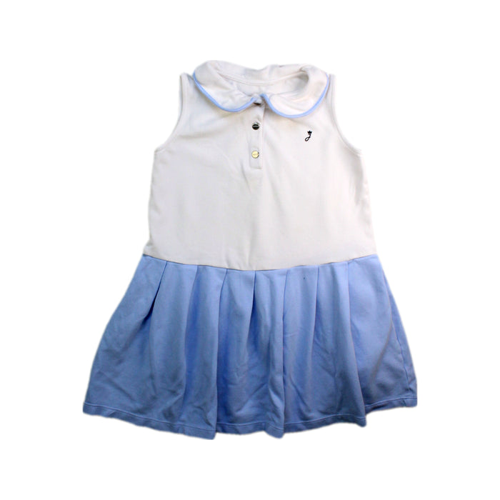A White Sleeveless Dresses from Jacadi in size 5T for girl. (Front View)