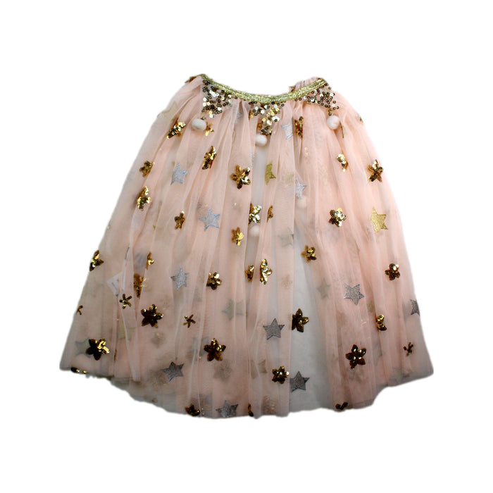 A Pink Capes & Ponchos from Seed in size 4T for girl. (Back View)