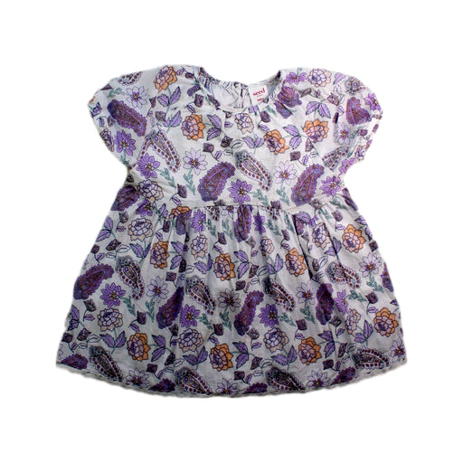 A Purple Short Sleeve Dresses from Seed in size 12-18M for girl. (Front View)