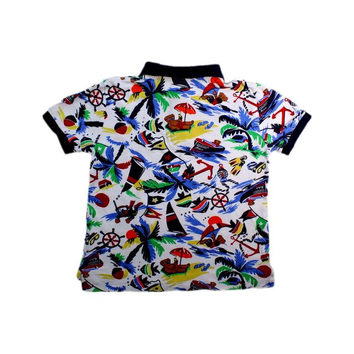 A Multicolour Short Sleeve Polos from Polo Ralph Lauren in size 6T for boy. (Back View)