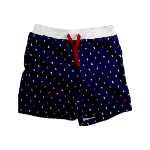 A Navy Swim Shorts from Petit Bateau in size 6T for boy. (Front View)