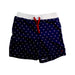 A Navy Swim Shorts from Petit Bateau in size 6T for boy. (Front View)