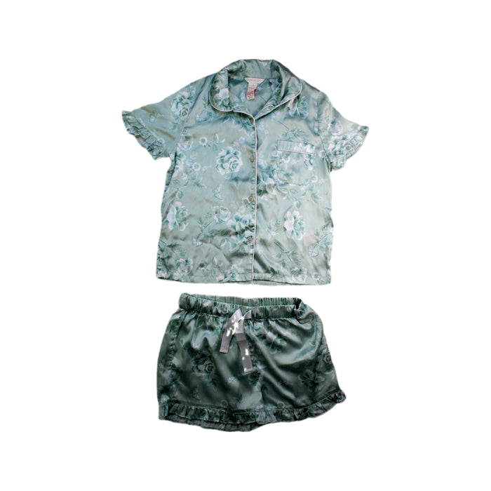 A Green Pyjama Sets from Monsoon in size 7Y for girl. (Front View)