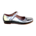A Silver Flats from Jacadi in size 6T for girl. (Front View)