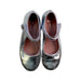 A Silver Flats from Jacadi in size 6T for girl. (Back View)