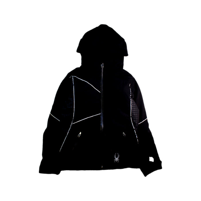 A Black Puffer/Quilted Coats & Outerwear from Spyder in size 10Y for boy. (Front View)