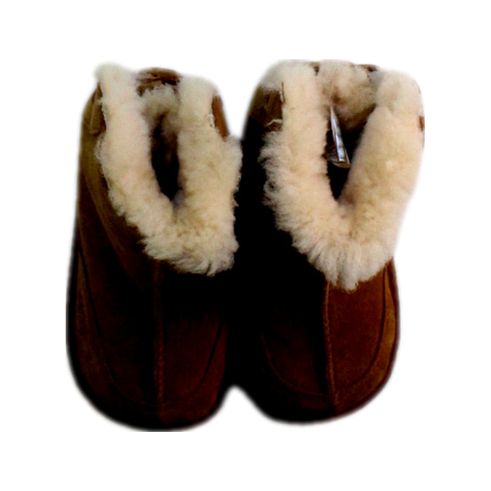 A Brown Booties from UGG in size 5T for girl. (Back View)
