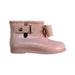 A Pink Booties from Mini Melissa in size 3T for girl. (Front View)