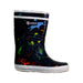 A Navy Rain Boots from Aigle in size 3T for boy. (Front View)