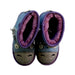 A Blue Winter Boots from EMU Australia in size 4T for girl. (Back View)