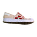 A White Slip Ons from Adidas in size 9Y for girl. (Front View)