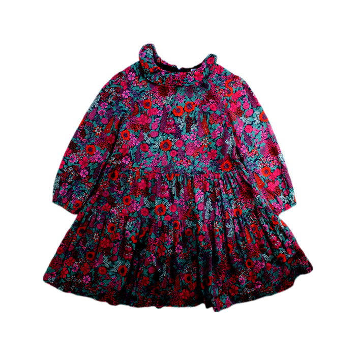 A Pink Long Sleeve Dresses from Jacadi in size 4T for girl. (Front View)