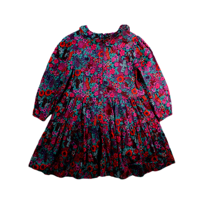 A Pink Long Sleeve Dresses from Jacadi in size 4T for girl. (Back View)