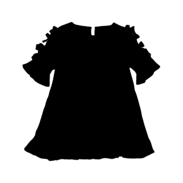 A Black Long Sleeve Dresses from Sonia Rykiel in size 4T for girl. (Back View)