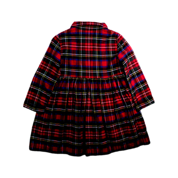 A Red Long Sleeve Dresses from Nanos in size 4T for girl. (Back View)