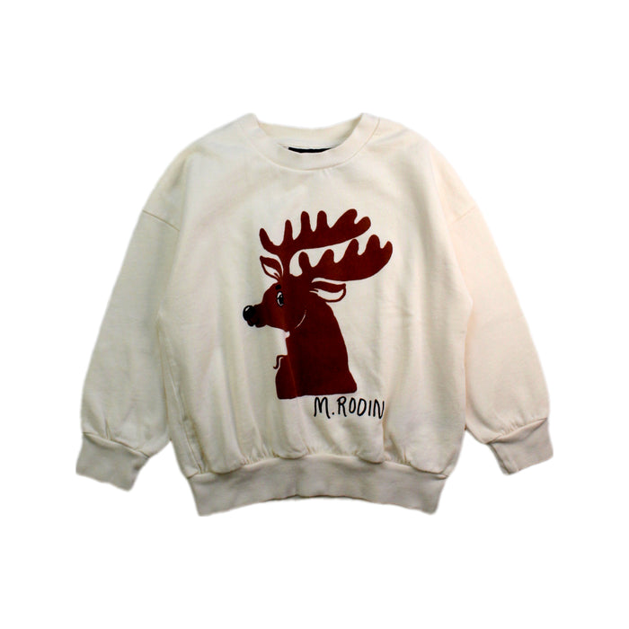A White Crewneck Sweatshirts from Mini Rodini in size 4T for neutral. (Front View)