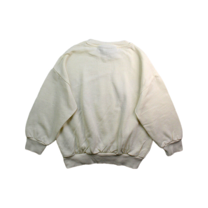 A White Crewneck Sweatshirts from Mini Rodini in size 4T for girl. (Back View)