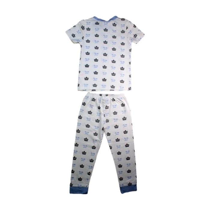A White Pyjama Sets from Rachel Riley in size 5T for boy. (Back View)