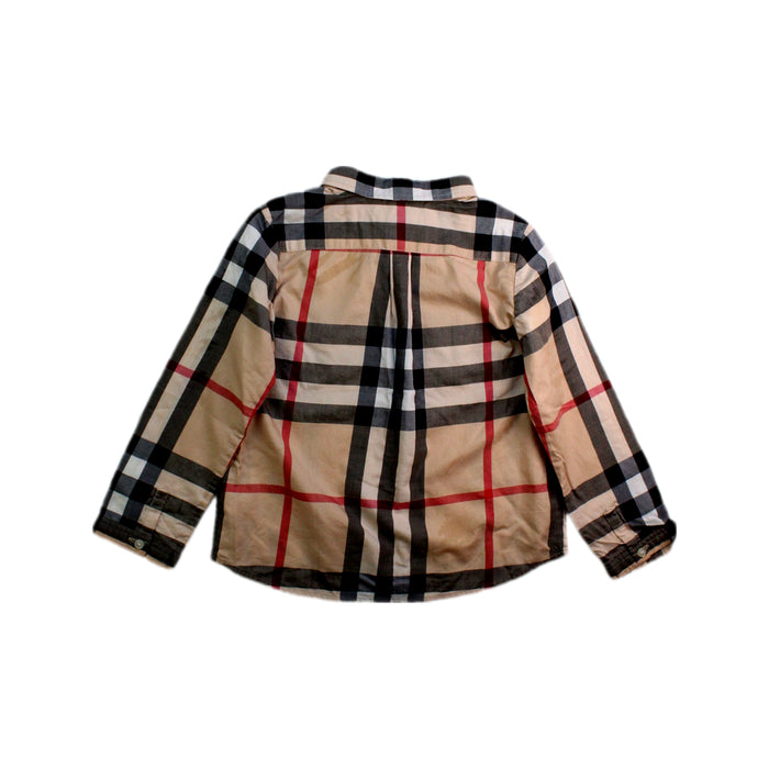 A Multicolour Long Sleeve Shirts from Burberry in size 3T for boy. (Back View)