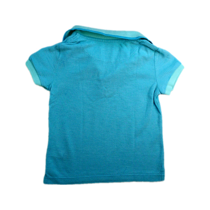 A Blue Short Sleeve Polos from Vilebrequin in size 4T for boy. (Back View)