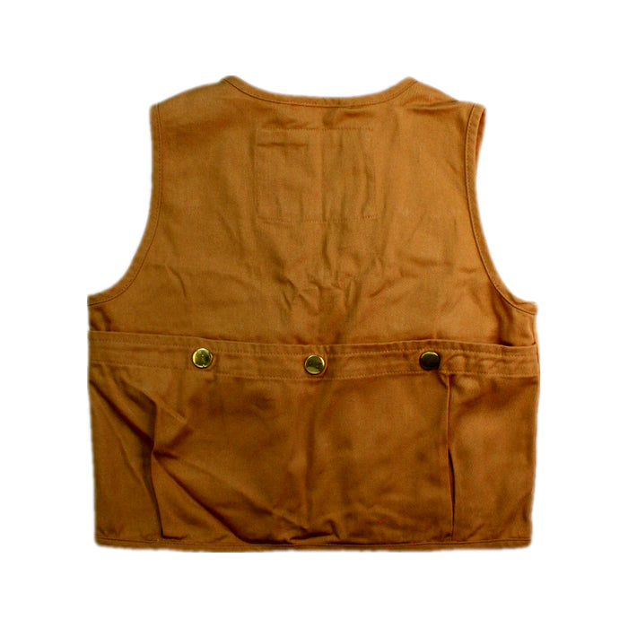 A Brown Outerwear Vests from Mini Rodini in size 2T for neutral. (Back View)