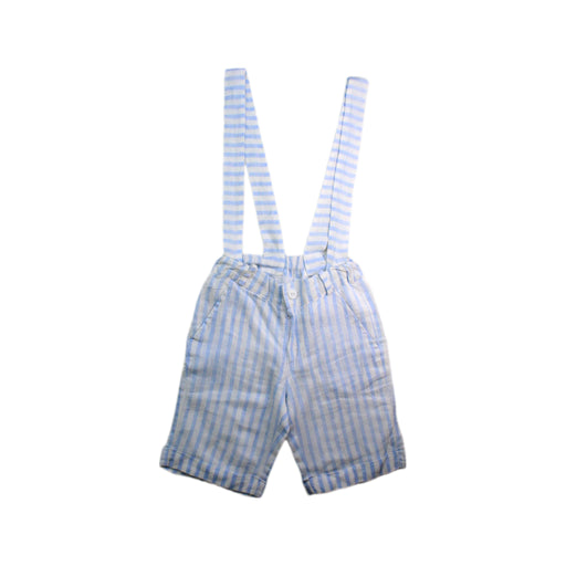 A Blue Overall Shorts from bimbalò in size 4T for boy. (Front View)