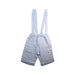 A Blue Overall Shorts from bimbalò in size 4T for boy. (Back View)