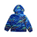 A Blue Rain Jackets from Patagonia in size 3T for boy. (Back View)