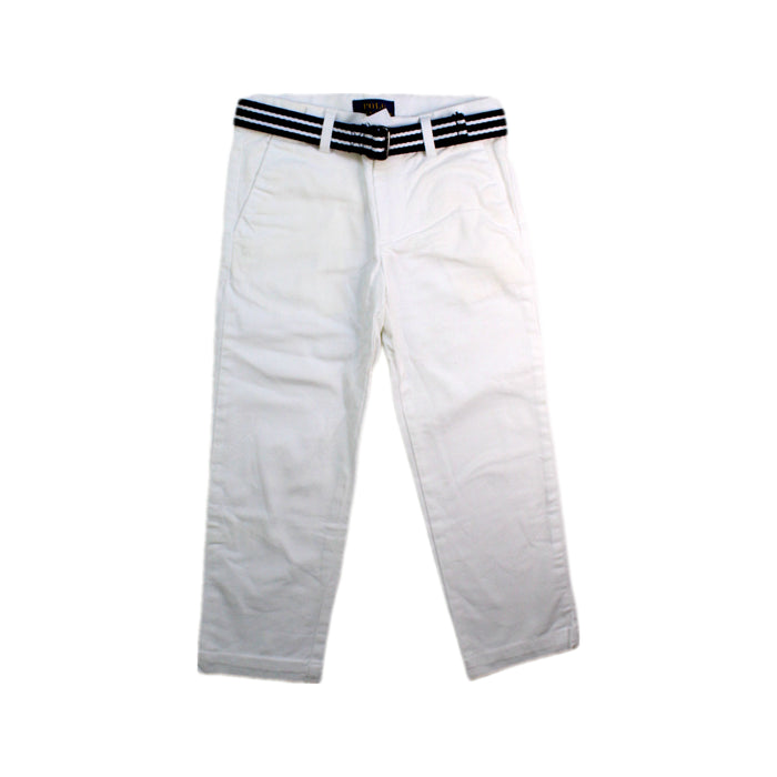 A White Casual Pants from Polo Ralph Lauren in size 3T for boy. (Front View)