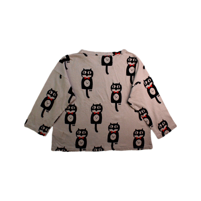 A Beige Long Sleeve Tops from Bobo Choses in size 4T for boy. (Back View)