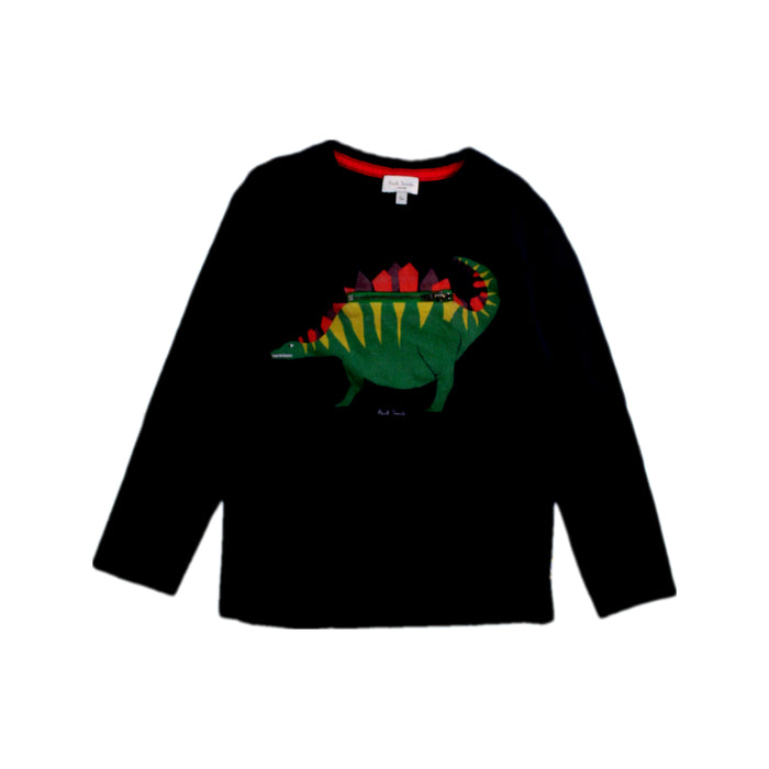 A Black Long Sleeve T Shirts from Paul Smith in size 5T for boy. (Front View)