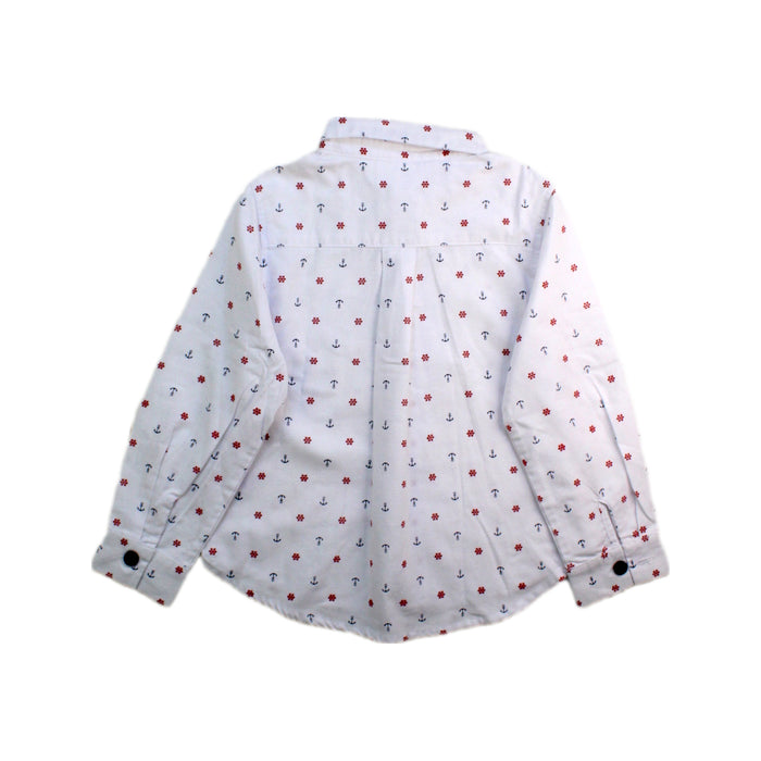 A White Long Sleeve Shirts from Rachel Riley in size 3T for boy. (Back View)